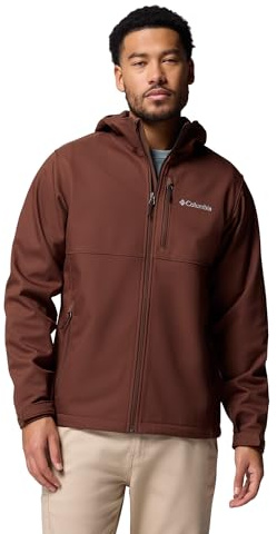 Columbia Ascender II Chaqueta Softshell con Capucha, Resistente al Viento/Agua, Comodidad Elástica, Capucha Ajustable, Mentonera, Bolsillos con Cremallera, Puños Ajustables - Hombre