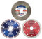 Specialist+ Set di dischi diamantati, 3 pezzi da 125 mm - Disco diamantato per il taglio di piastrelle, marmo, cemento, ceramica, pietra - Lama diamantata universale per tagli rapidi e precisi