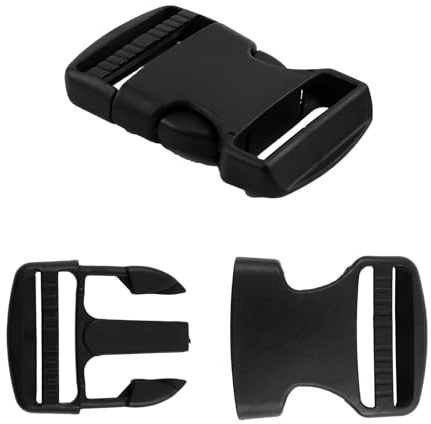 Ucfalfo 2Pcs Plastic Buckle Clips, Side Release Buckles with 38mm Inner Diameter, Heavy Duty Buckle Clip for Bag Clips, Belt Clip Luggage Belts, and Pet Collars, Durable Fasteners for Secure Closures