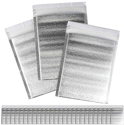MAGICLULU Bolsas Aislantes Portátiles 7.87X7.87X0.39In 100 Pcs Bolsa Térmica Multifunción Para Alimentos Frutas Snacks Almacenaje Para Hogar Restaurante Exterior