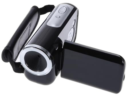 Warmhm Caméra Vlog Portable Mini Dv Enregistreur Vidéo Numérique avec Écran LCD Support Carte Mémoire Ajustement Balance des Blancs et Exposition sans Batterie