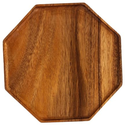 jojofuny Plateau de Service en Bois Doux Grand Format Assiette à Collations et Apéritifs Plateau à Polyvalent pour Café Dessert et en-Cas Finition Polie sans Éclats Facile à Nettoyer