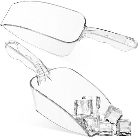 POPETPOP Lot de 2 Pelles à Glace en Plastique Alimentaire Petite Pelle à Glace PC Outil Multi-usage Bonbons et Aliments Secs Résistante Facile à Nettoyer la Cuisine et Congélateur