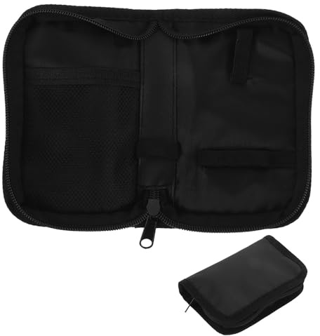 Bolsa de Almacenamiento para Diabéticos Compacta Negra de Pvc | Estuche de Transporte , Tejido Resistente al Desgaste , Aleación de Zinc , Compacto y Antirrayaduras