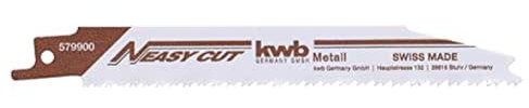 KWB 49579900 - Pack de 2 hojas para sierra de sable (Easy-Cut, bimetal, SB)