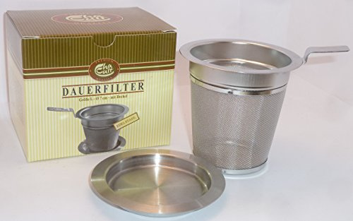 Edelstahlfilter gross Gr. L, 8 cm, Cha Cult - Dauerfilter