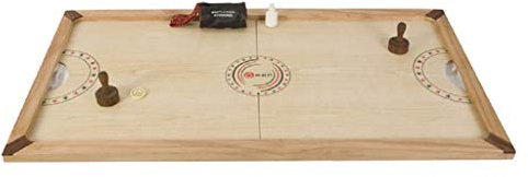 Jeu de Palet - c'est une version extra rapide de air-hockey en bois. La planche est 130 cm x 70 cm et inclut 2 poignets, 1 palet acrylic et 30 gr. de poudre. by Ubergames