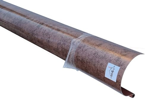 UTILFER Canalón de aluminio Roof Cobre 2 metros lineales – Todos los desarrollos, sin aleta, 33