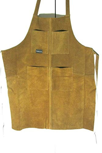 UJ Ramelson Co Werkzeugschürze mit 4 Taschen, Uhrmacher, Juweliere, Holzschnitzer, Arbeiter, Jagd, Büchsenmacher, Werkzeugschürze, Karamellfarben / Braun, Large