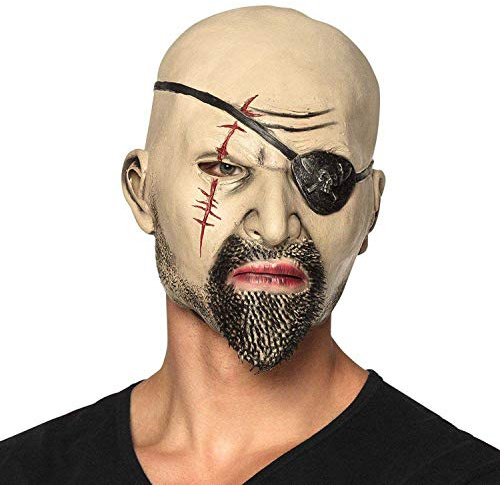 Boland - Latex Maske Pirat für Erwachsene | Gesichtsmaske für Pirat und Seefahrer Kostüme, Karneval, Mottoparty und Halloween