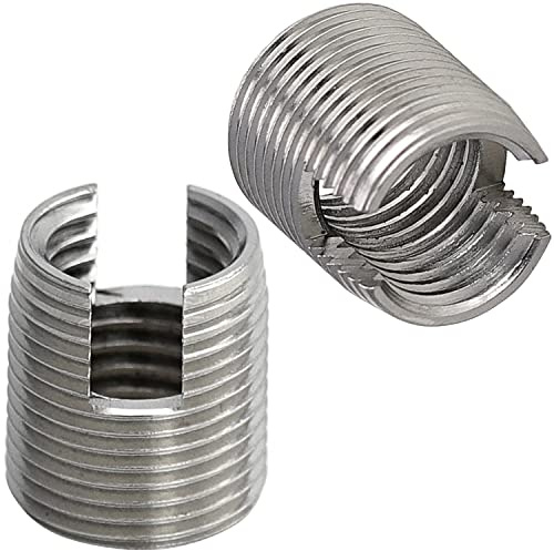 FASTON® Gewindeeinsätze mit Schneidschlitz M14 Edelstahl A2 V2A (5 Stück) Selbstschneidende Gewindereperatur Gewindereduzierung Gewindeadapter Gewindeeinsatz