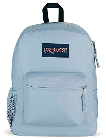 JANSPORT Cross Town Backpack - Class, Travel, or Work Bag with Water Bottle Pocket, Blue Dusk, Blue Dusk, One Size, Daypack Backpacks
