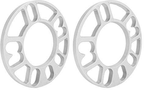 Ymiko 2Pcs 10mm Wheel Spacers Universal Aluminum Alloy Wheel Spacers Shims Fit for 4/5 Stud Wheel