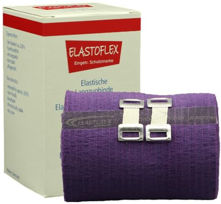ELASTOFLEX Langzugbinde 10 cm x 7 m Darkviolet (gedehnt 200%) - 1 Stück