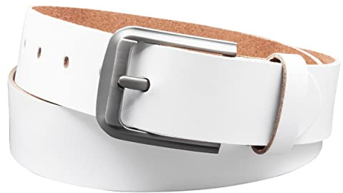 Vascavi Ledergürtel, 4 cm breit, Echtes Leder, Unisex Gürtel für Damen und Herren, MADE IN GERMANY, AM55-SL