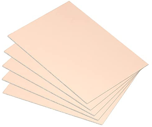 PATIKIL 5Pack FR4 Doppelseite Kupferplattiert PCB Laminat Leiterplatte 70x50x0.8mm