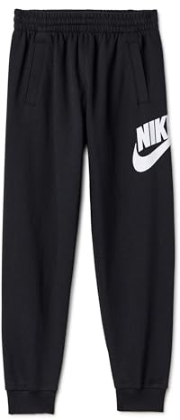 Nike Kid's Club Fleece Joggers, Black/White, Small