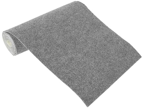XLSBZ Fussmatte Schmutzfangmatte,40x200cm Teppich Eingangsbereich Innen Waschbar Fusmattenteppich Wasserdicht rutschfest Fußmatte für Innen,Küche,Schlafzimmer (Hellgrau)