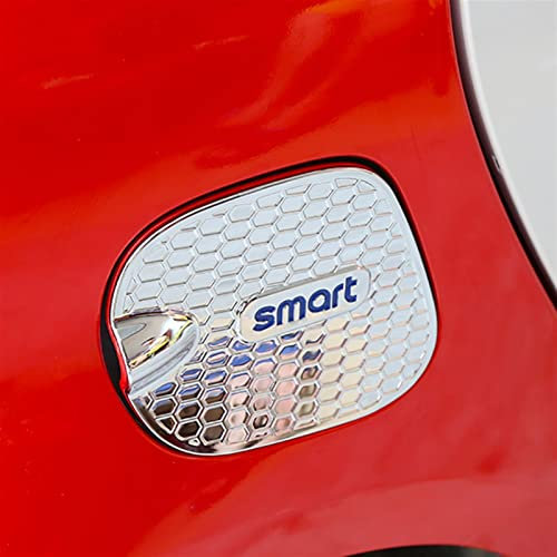 Für Mercedes Für Benz Für Smart 453 Fortwo Tankdeckel Modifizierter Edelstahldeckelaufkleber Zubehör (Color : Blue Logo)