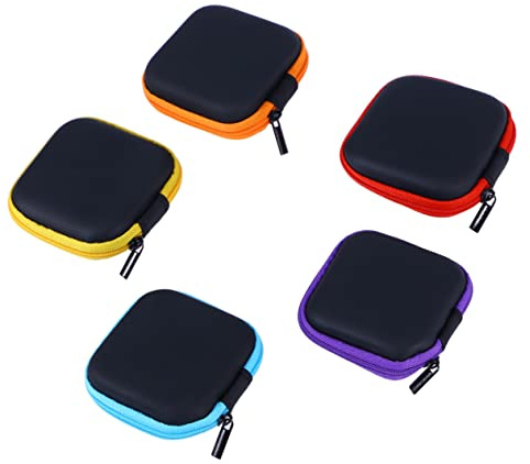 HEMOTON Étui de Rangement pour Casque Audio en Eva Fermeture Éclair Lisse et Construction Solide, Boîte Compacte pour Écouteurs, Vie Quotidienne Voyages Couleur