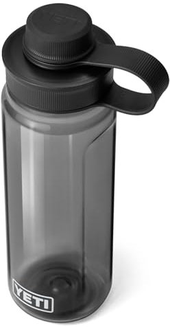 YETI Yonder Water Bottle with Tether Cap, Charcoal, 25 oz (750 ml)