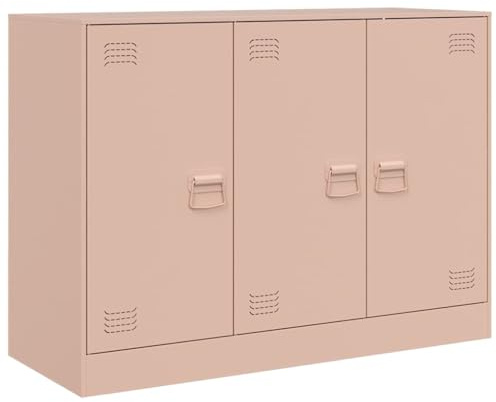 vidaXL Sideboard Pink 99x39x73 cm Steel