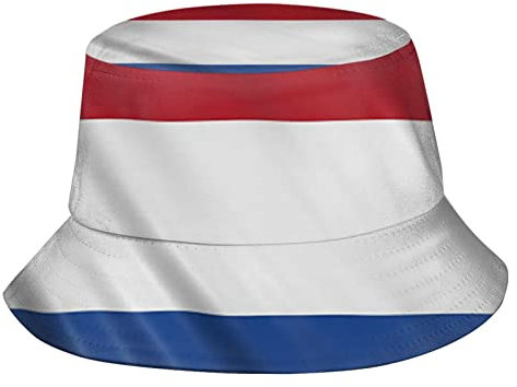 Angelhut Niederlande Niederländische Flagge Fishermütze Verpackbar Sommermütze Atmungsaktiv Fischerhüte Für Damen, Angeln, Herren