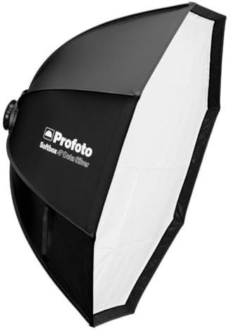Profoto Softbox Octa de 4 pies con 1 difusor F-Stop para flashes Profoto serie A y cabezales de luz de 100 mm (plata)