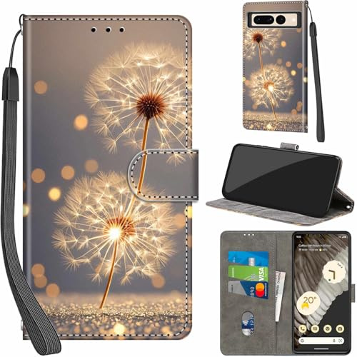 PHINIENLAND Handyhülle für Google Pixel 7 Pro Leder Wallet Tasche Türkis | 3 Kartenfächer & 1 Geldfach, Magnetverschluss, Ständerfunktion, robuste premium PU leder klapphülle für Pixel 7 Pro