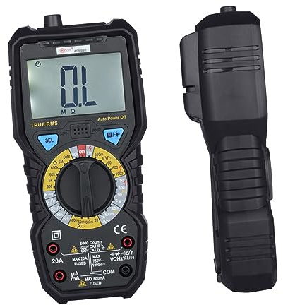 jojofuny Uk Compatible Adm08a Digital Multimeter Voltmeter Amps Measurement Clamp Multimeter Trms Display Test Meter