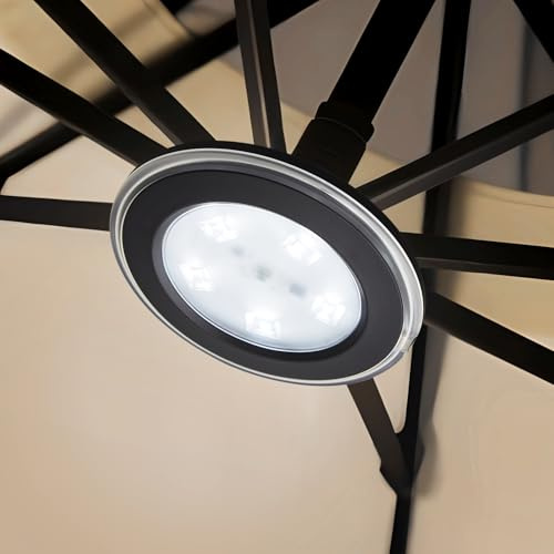 Outdoor Patio Cantilever Umbrella Light