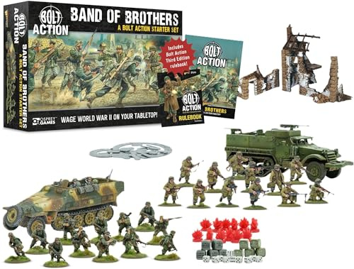 Warlord Games Band of Brothers – Bolt Action Third Edition Starter-Set, 28 mm, Weltkrieg 2, Strategie-Kampfspiel für 2 oder mehr Spieler mit Miniaturen