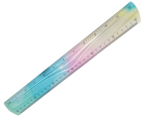 Regla flexible de 30 cm Regla Flexible Regla Plegable Regla Plegable con Regla Colorida para Estudiar en la Oficina Escuela de Estudio