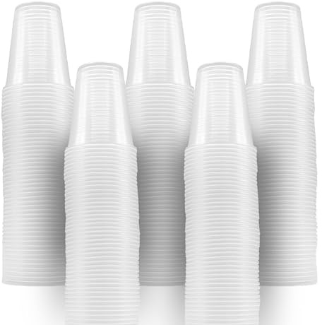Generico 3000 Bicchieri Acqua in Plastica Trasparente 200 cc – Usa e Getta – Resistenti per Bevande Calde e Fredde – Ideali per Bar, Uffici, Eventi, Distributori Automatici