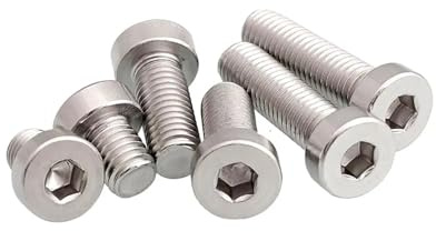 2-50Stück M2 M2.5 M3 M4 M5 M6 M8 M10 M12 Edelstahl mit Innensechskant, dünn, niedrig, kurzes Profil, Zylinderkopfschraube(4mm,50pcs M2.5)