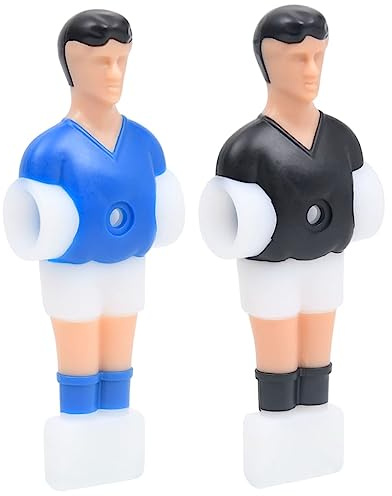 GeenYuu bordsfotbollsspelare 22 st. Reservdel för 12,7 mm kickerstänger, plastfigurer i vitt blått, tillbehör för bordsparock, inomhusturnering, ersättningsset för professionellt kickerbord