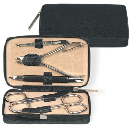 Windrose Beluga Manikure Etui mit Reißverschluss 13 cm schwarz
