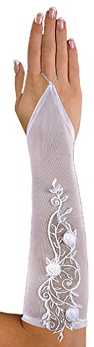 YES Brauthandschuhe Armstulpen mit Spitze