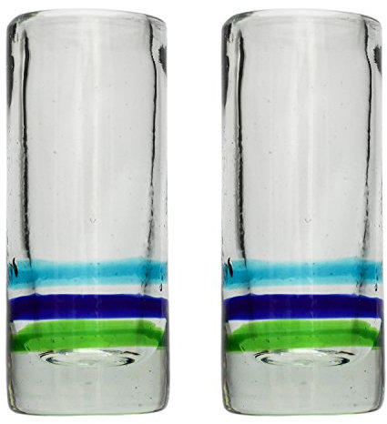 Tumia LAC Handmade Tequila/Shot Glass – 3 Ring – Set of 2