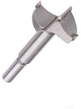 UK Drills 1 x 50.0mm New Forstner Bit Wood Hole Cutter Round Shank TCT Tip