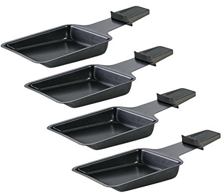 Spring Sartenes para raclette 2 & 4 Juego de 4