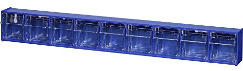 Allit 464450 Klappkasten-Magazin VarioPlus ProFlip 9 (B x H x T) 600 x 77 x 65mm Blau, Transparent 1St.