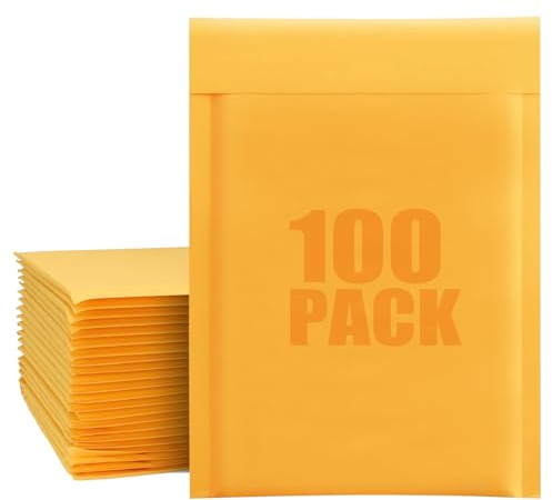 STARVAST 100 pcs 120 x 190 mm Gepolsterte Briefumschläge Versandtaschen Luftpolster Versandtaschen Briefumschläge A5 A4 Umschlag Packpapier Luftpolstertaschen