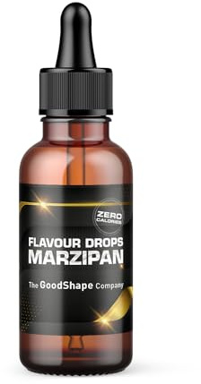 Flavour Drops zuckerfrei 50 ml - Marzipan - Geschmacks Tropfen OHNE KALORIEN zum Süßen mit Pipette - vegan - Für Naturjoghurt, Porridge oder Quark