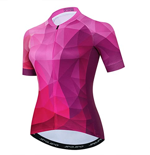 Kortärmad, cykeltröja för dam, mountainbike, tröja för damer, cykelkläder, cykeltoppar, S-3xl, T2007, L