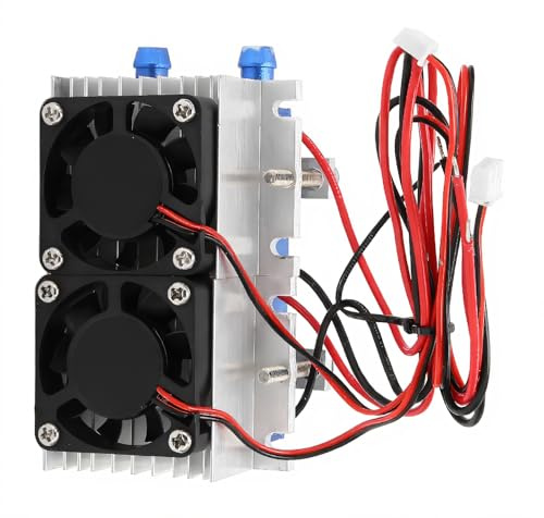 Thermoelectric Peltier Refrigeration Cooler Kit, 144W Peltier Cooler 12V Semiconductor Air Conditioning Cooling System DIY Kit, Mini Air Conditioner, Low Noise