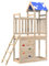 vidaXL Torre de Juegos con Pared Escalada Madera pino 110,5x52,5x215 cm, Patio de recreo, Torre de Escalada, Equipo de Juego de jardín, casa de Juegos
