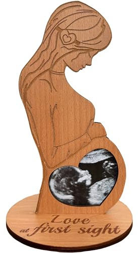 Heart's Sign Sonogramm-Bilderrahmen – Geschenk für die Schwangerschaft | Geschenk für schwangere Frau | Ultraschall-Bilderrahmen, Geschenk für werdende Mütter, Geschenke für schwangere Frauen, Muttertagsgeschenk