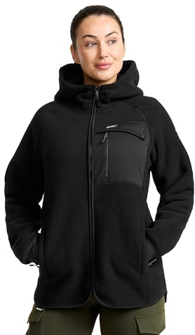 RevolutionRace Sherpa Hoodie für Damen, Outdoor Fleecejacken perfekt für Wanderungen und Outdoor-Abenteuer