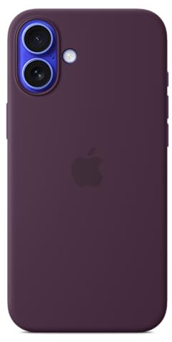 Apple Coque en Silicone avec MagSafe pour iPhone 16 Plus - Prune ​​​​​​​